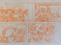 Weetabix commercial 'Bullets'.  Original storyboard drawing. 1991