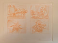 Weetabix commercial 'Bullets'.  Cagney. Original storyboard drawing. 1991