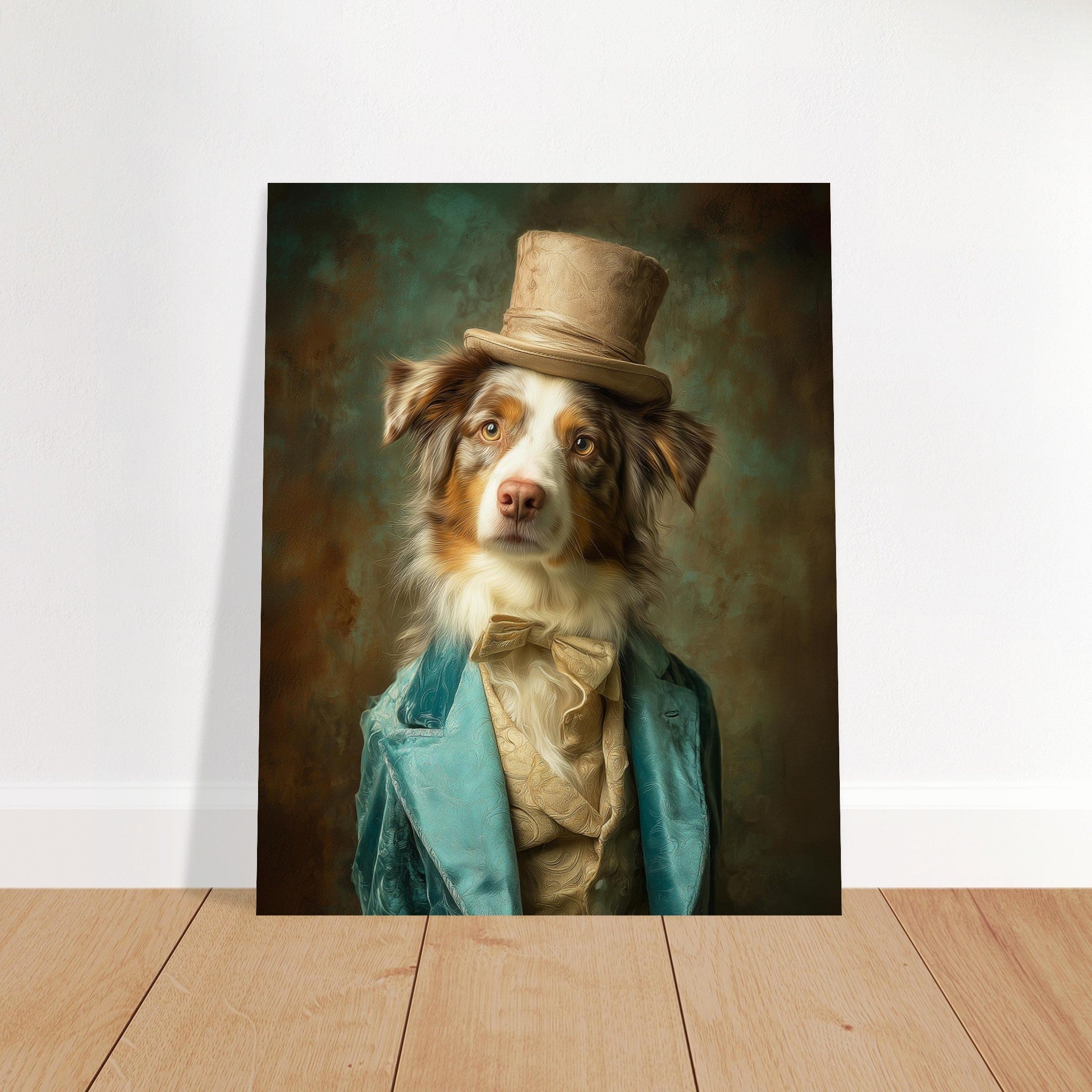 Portrait of Australian Shepherd art