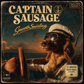Captain Sausage: Smooth Sailing | Vintage Yacht Rock Dachshund Poster