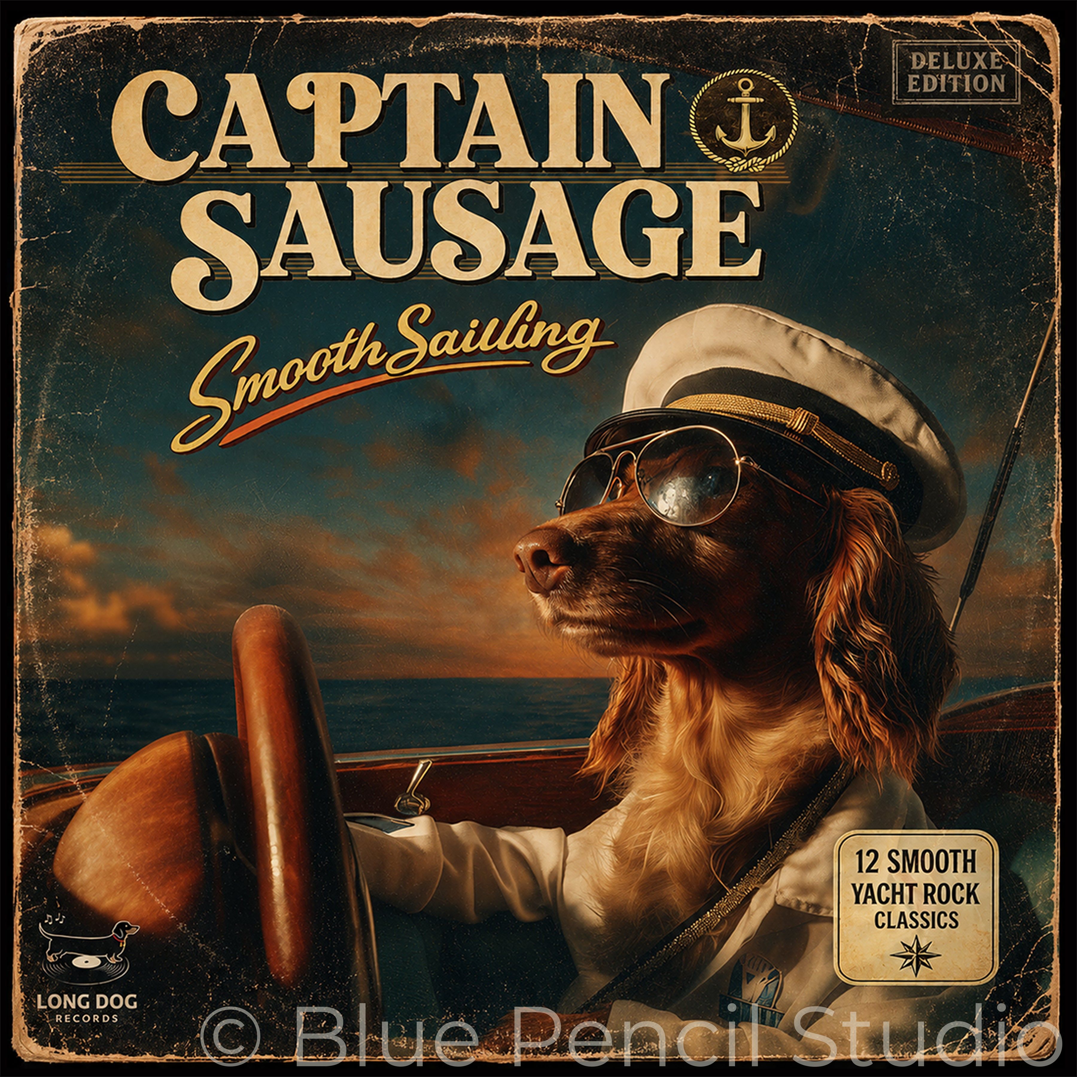 Personalised Pet Album Cover Portrait | Long Dog Records