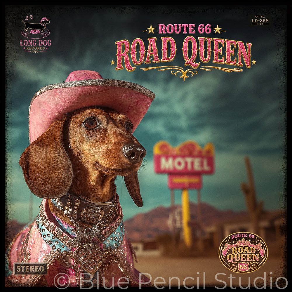 Personalised Pet Album Cover Portrait | Long Dog Records