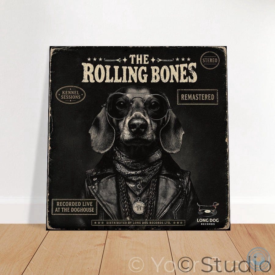 Dachshund on an Album cover poster