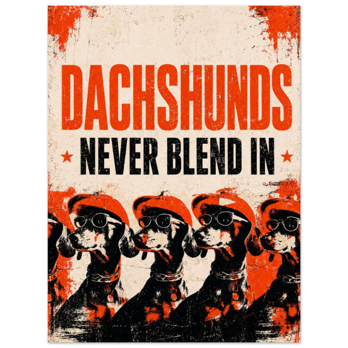 Dachshund screen print