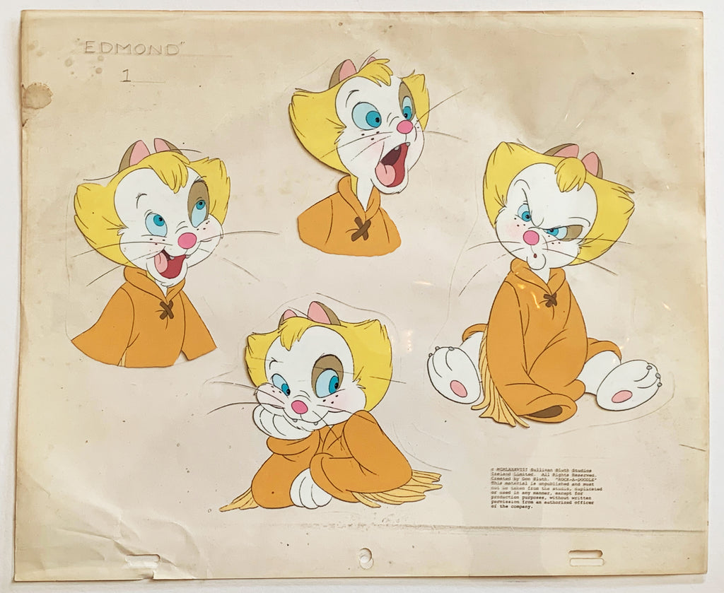Rock-a-Doodle production Art- Model Sheet