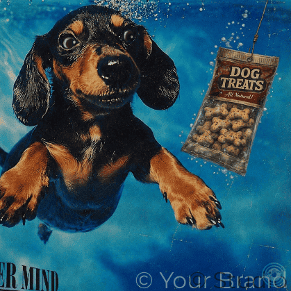 Funny Dachshund Vintage Album Cover Poster-Never Mind The Sausage Dog