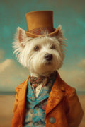 The Regency Westie | Dapper Dog Wall Art Print The Regency Westie |  Blue Pencil Studio