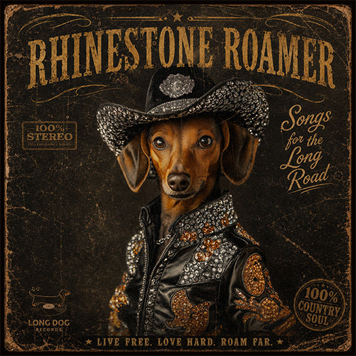 Rhinestone Roamer | Vintage Country Dachshund print