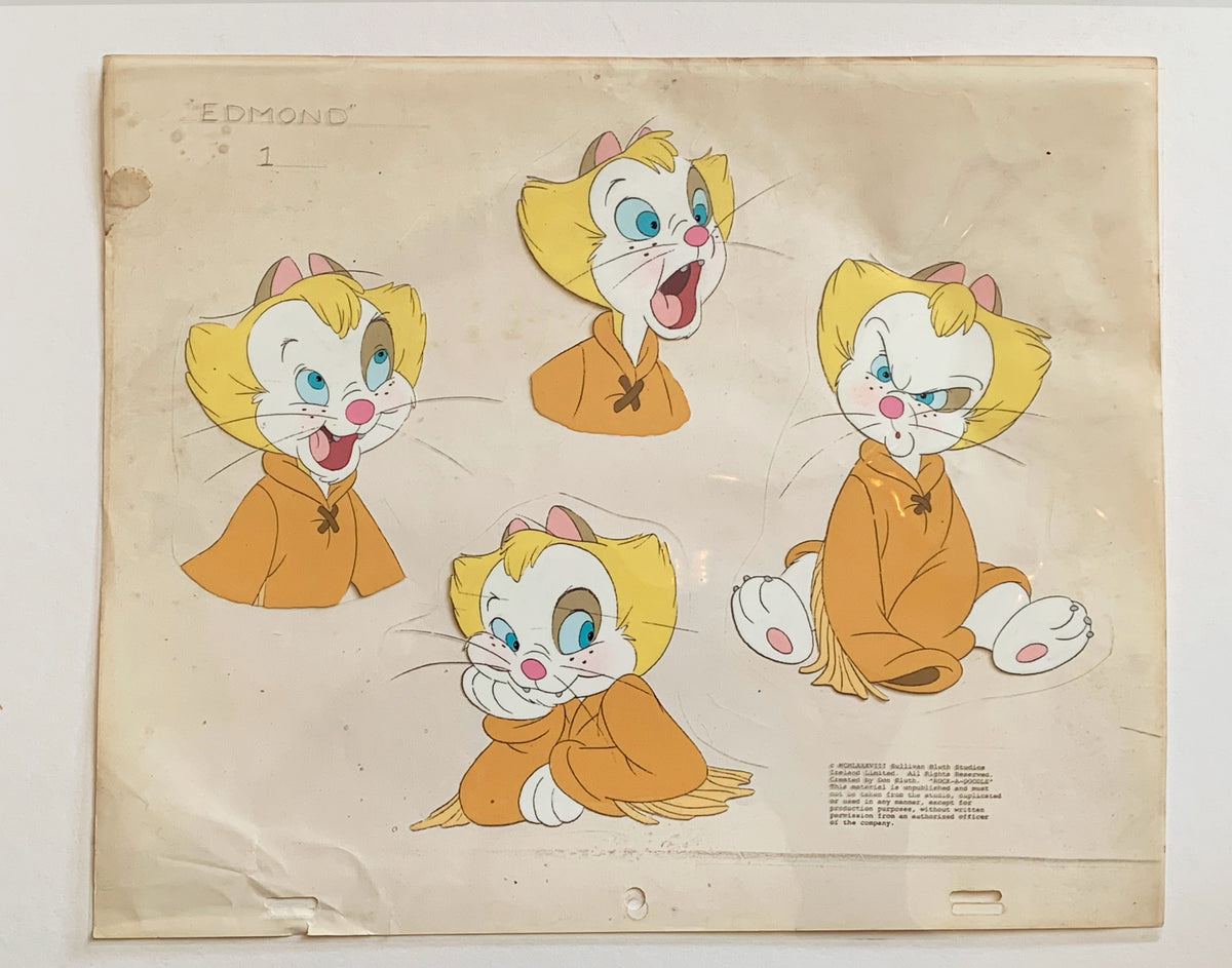 Rock-a-Doodle production Art- Model Sheet