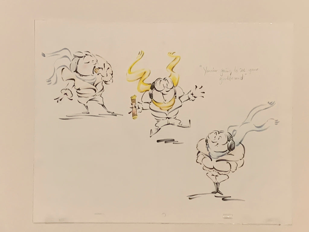 Rolo commercial-original animation drawing 1985-Eric Goldberg