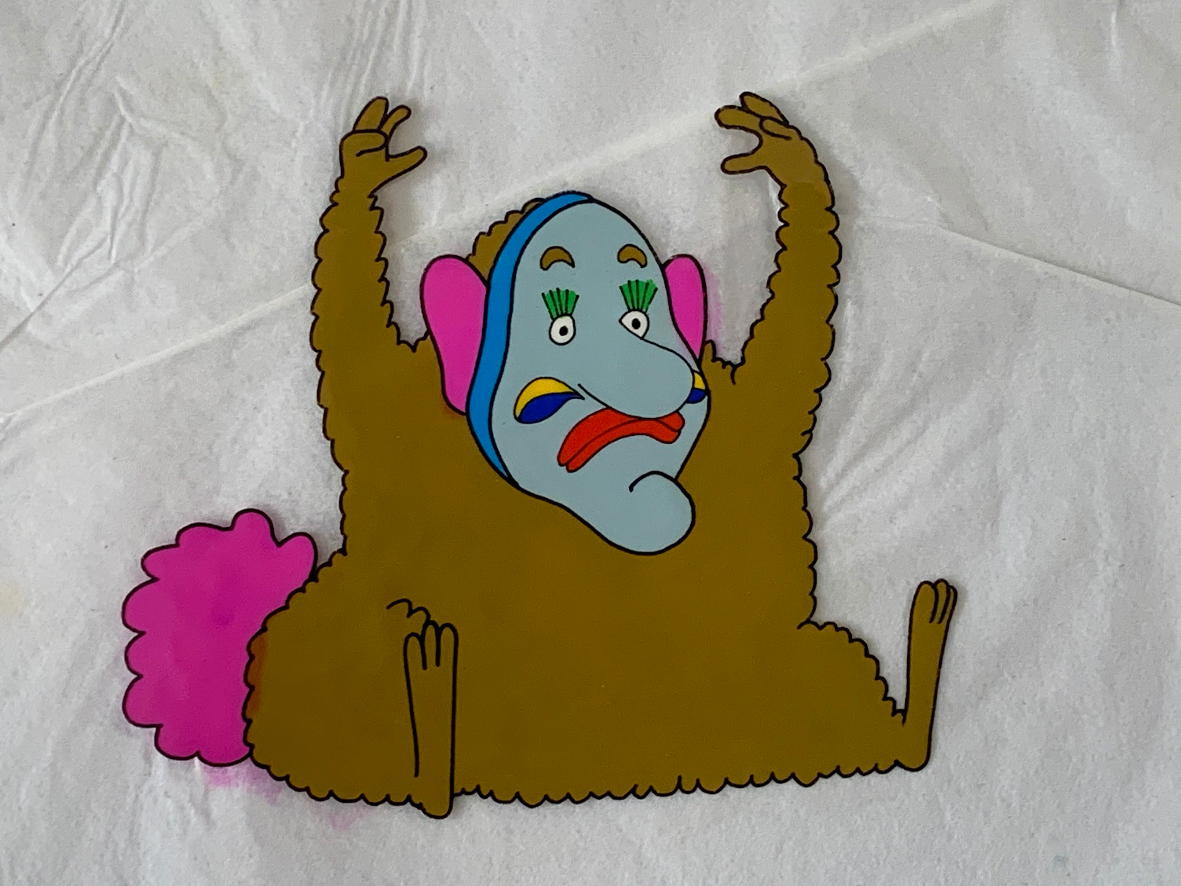 A painted cel from Yellow Submarine Artwork
