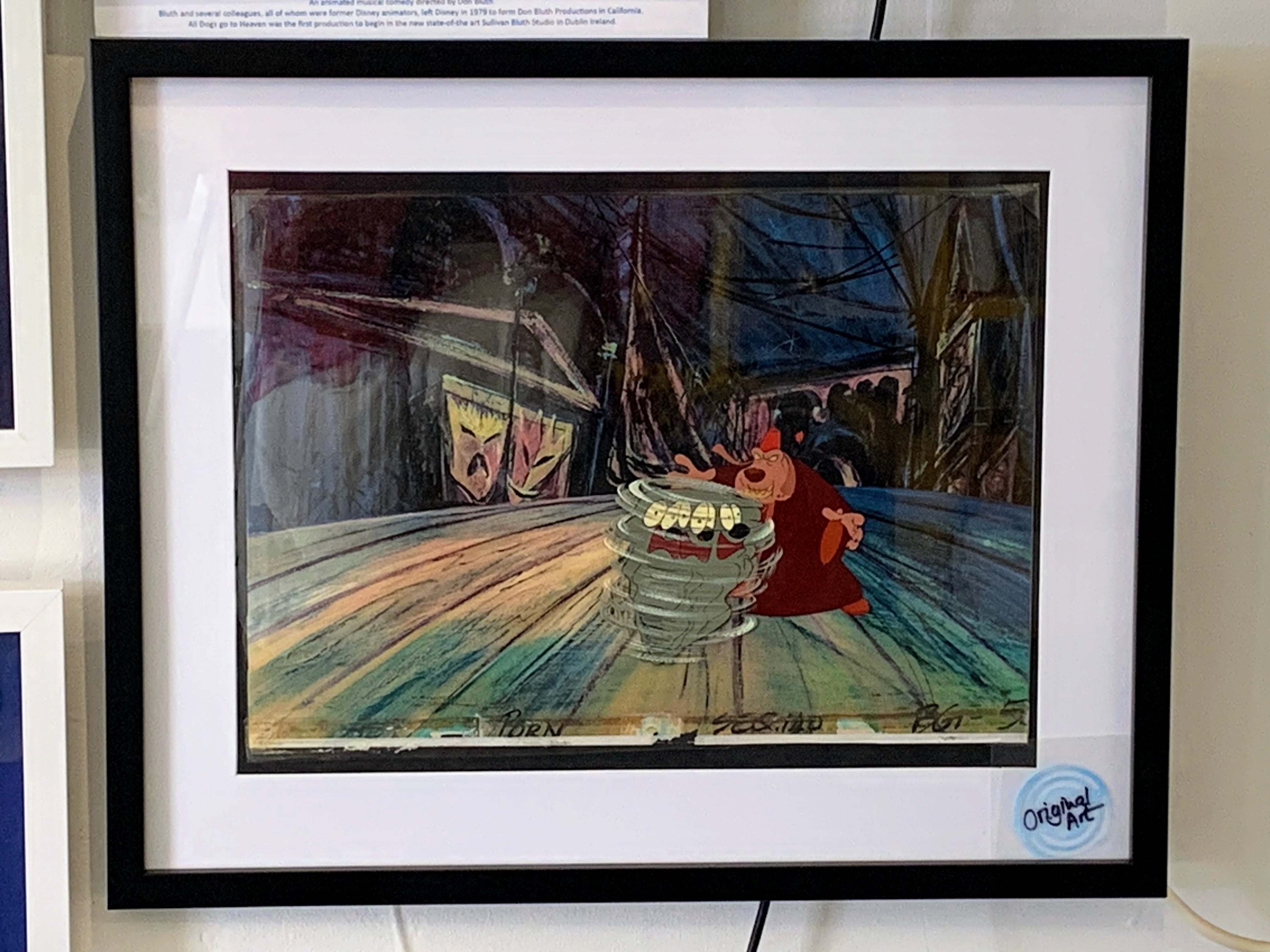 All Dogs go to Heaven 2 -   Original Animation cel