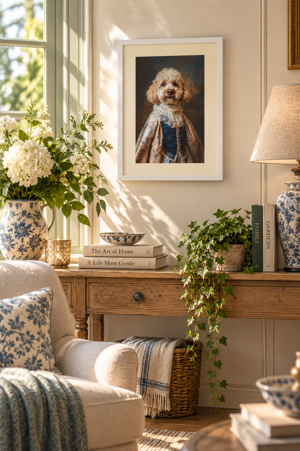 The Golden Cockapoo | Regency Portrait Print