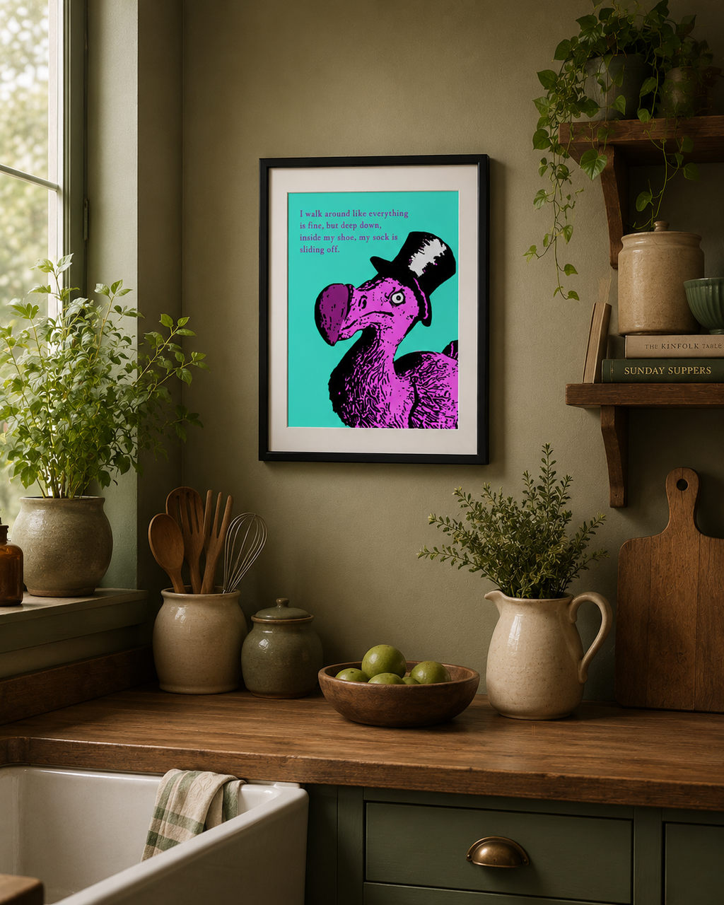 dodo bird with funny quote - poster