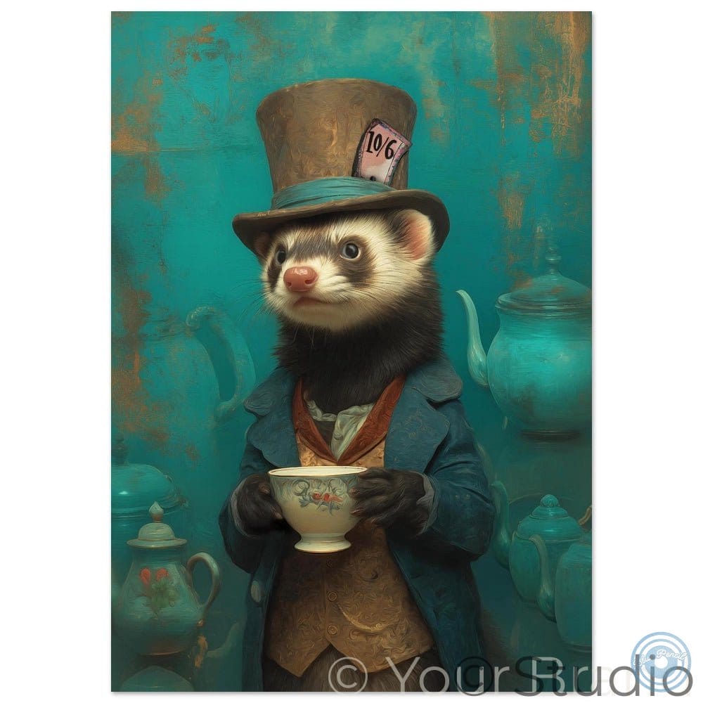 Ferret as Mad Hatter-Wonderland