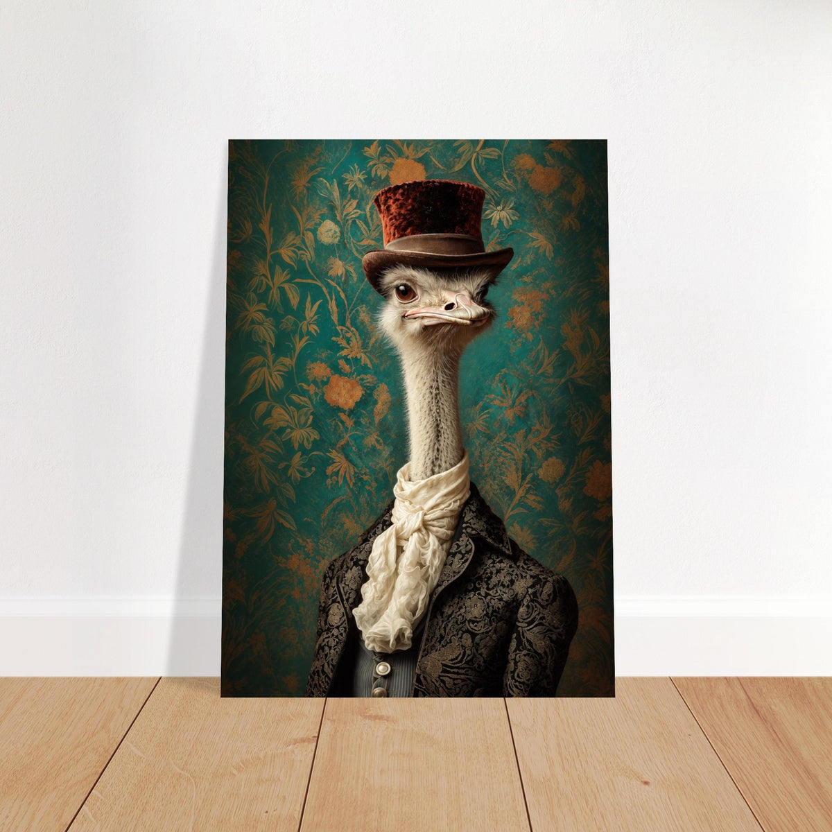 Victorian ostrich in hat