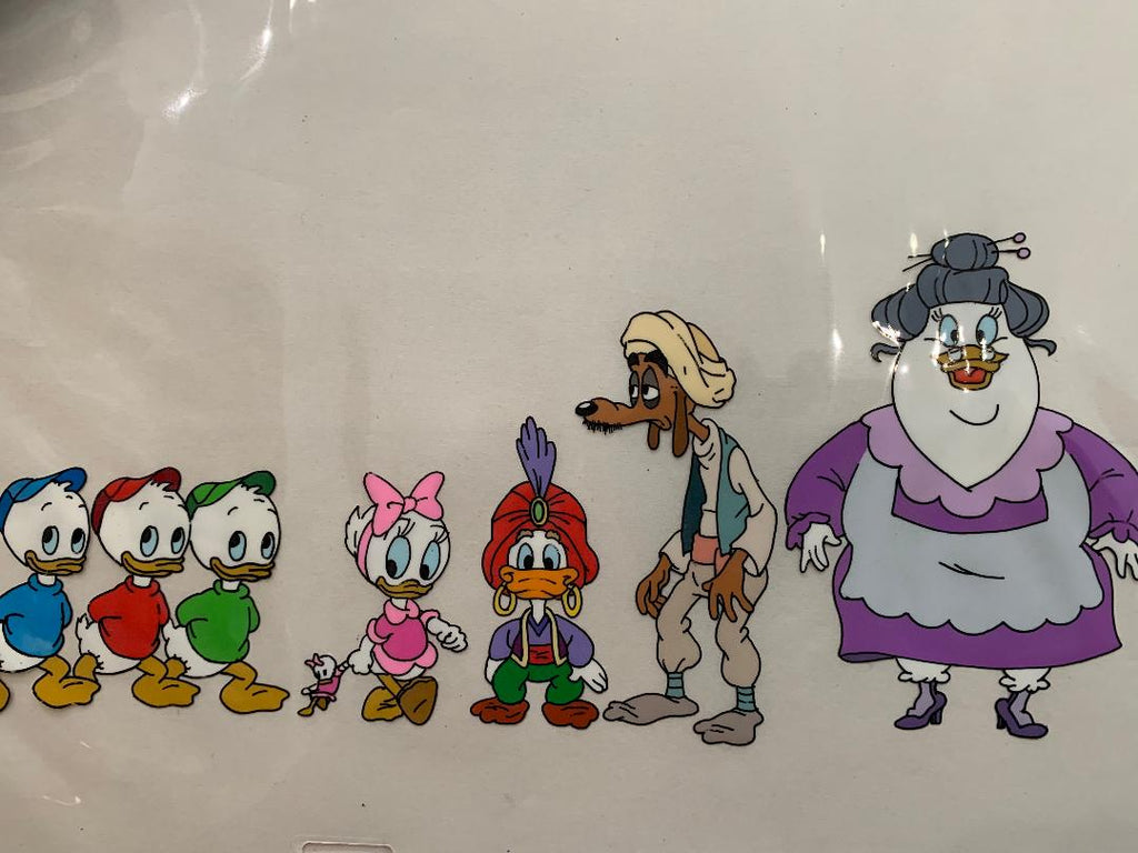 Original Disney colour-model cel created as a colour reference for the Ink & Paint department during production of DuckTales the Movie: Treasure of the Lost Lamp (1990).