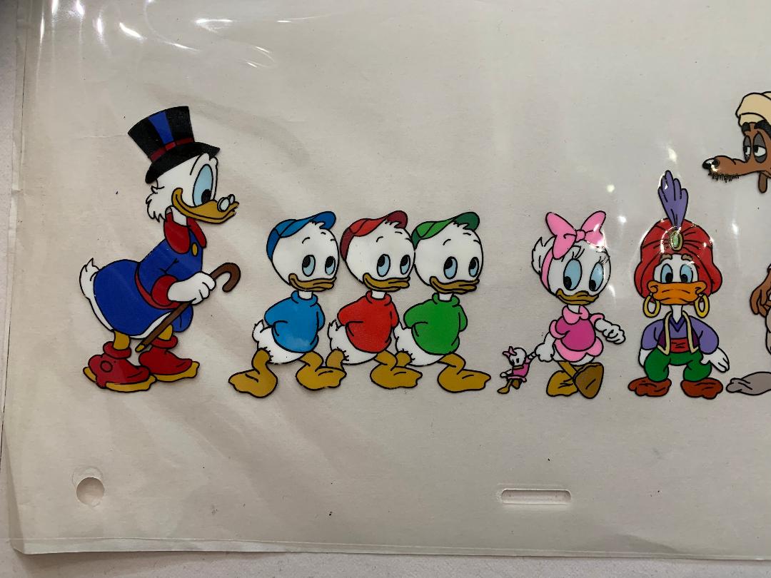 Original Disney colour-model cel created as a colour reference for the Ink & Paint department during production of DuckTales the Movie: Treasure of the Lost Lamp (1990).