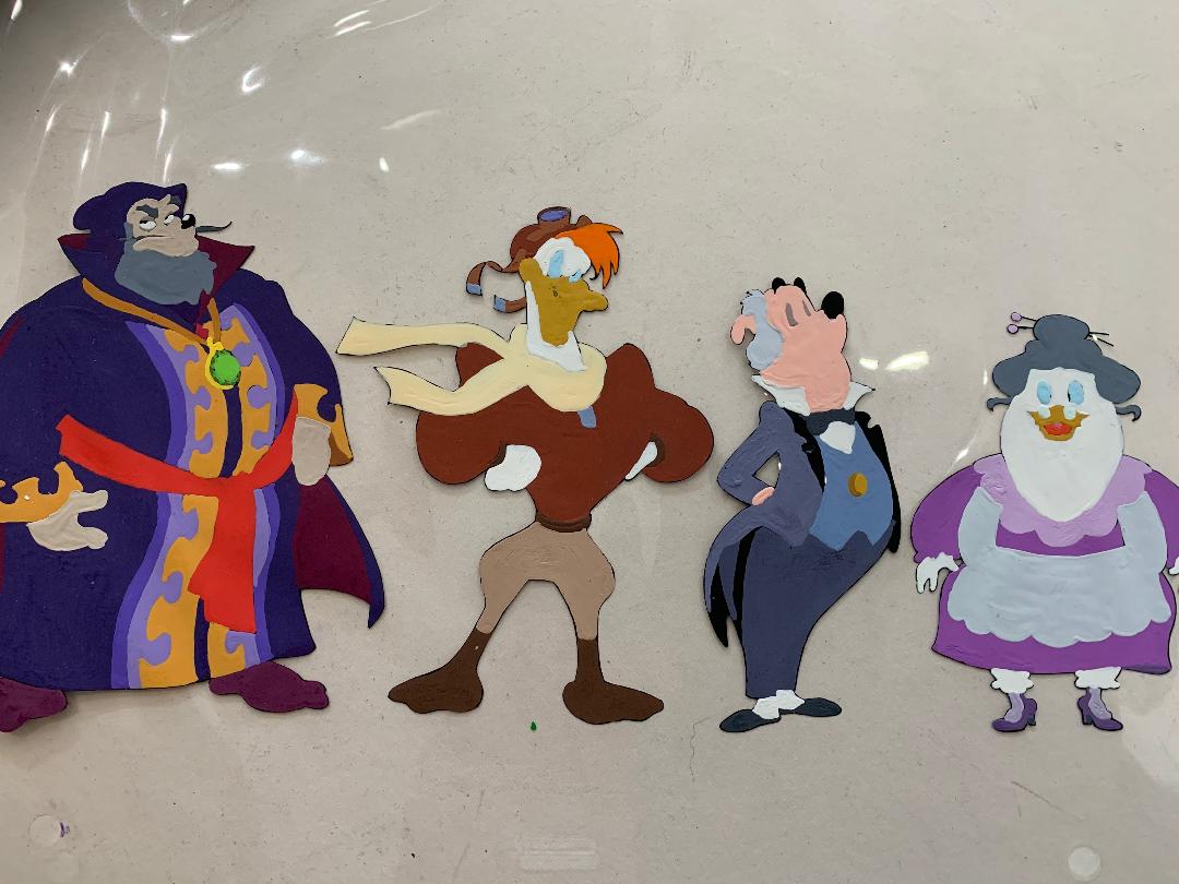 Original Disney colour-model cel created as a colour reference for the Ink & Paint department during production of DuckTales the Movie: Treasure of the Lost Lamp (1990).
