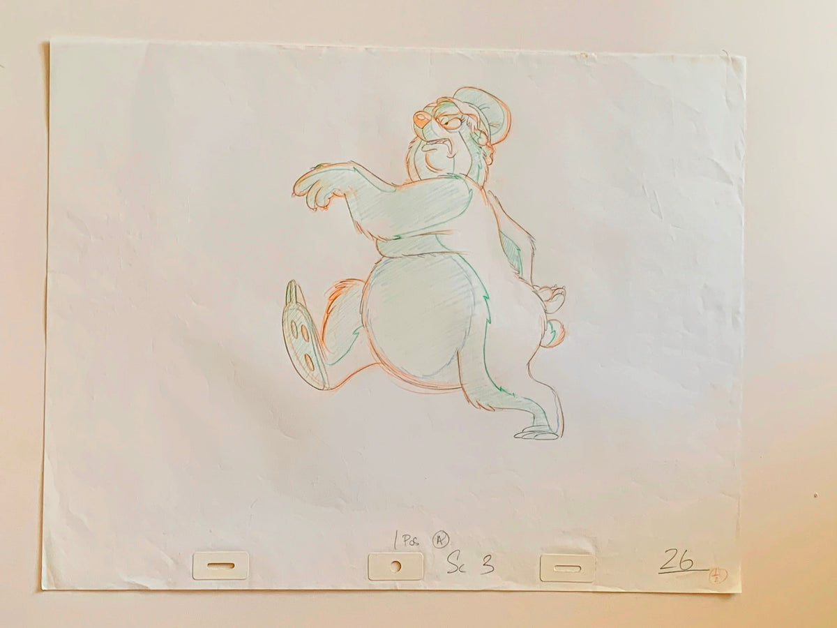Weetabix commercial 'Bears with Sore Heads'.  Papa bear. Original drawing. 1990 (Copy) (Copy) (Copy)